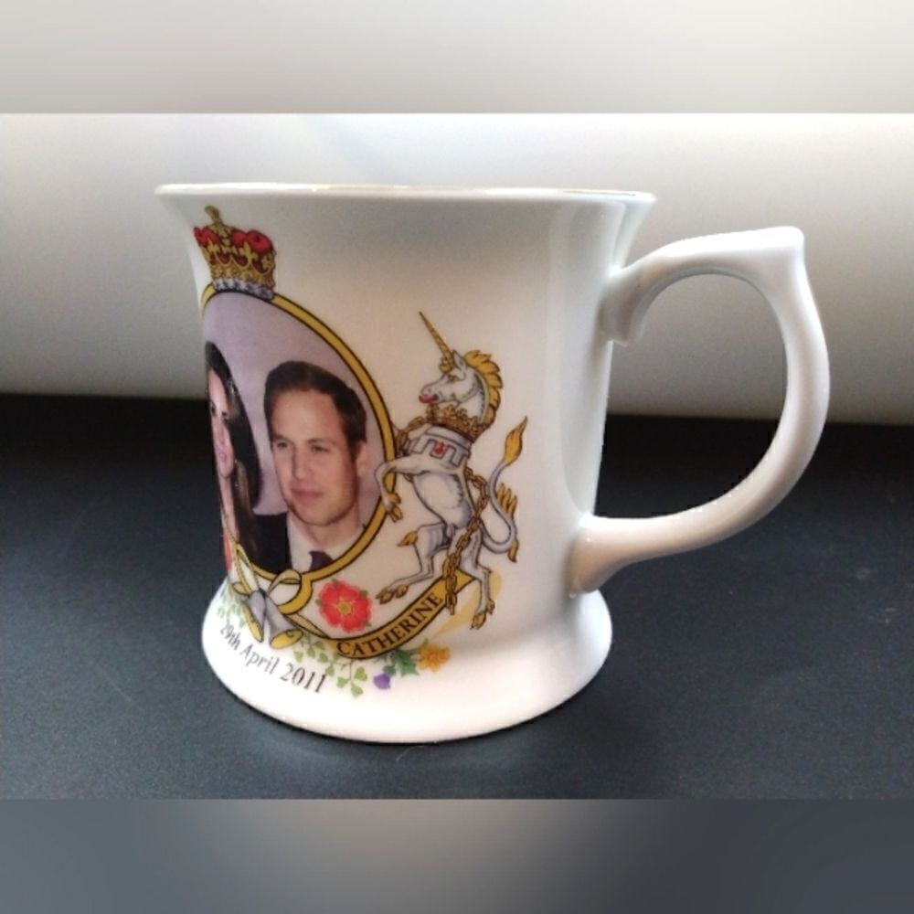 Princess Kate Diana Prince William King Charles Cup & Bowl Staffordshire England - Picture 3 of 14